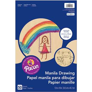Drawing 12X18 Manila Juv 50Ct, PAC4139