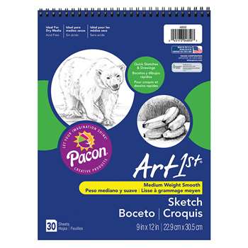 Art1St Sketch Book 9X12" 30 Sht Wht By Pacon