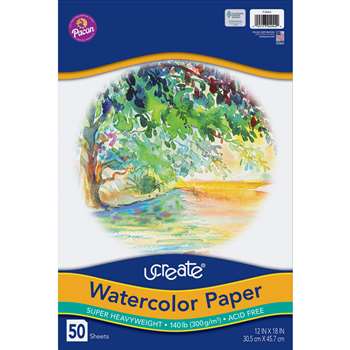 Watercolor Paper White 50 Sheets, PAC4944