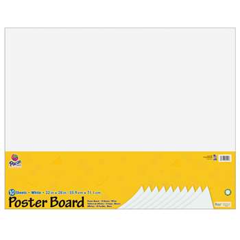 White Poster Board 22X28 10 Sheets By Pacon