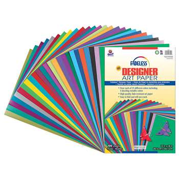 Fadeless Designer Paper Assorted 12X18 100 Sheets By Pacon