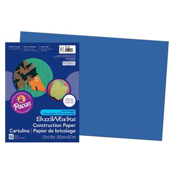 Construction Paper Dark Blue 12X18 By Pacon