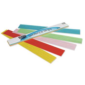 Rainbow Kraft Sentence Strips By Pacon