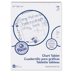 Chart Tablet 24"X32" 1-1/2" Ruled 25 Ct By Pacon