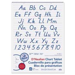 D Nealian Chart Tablet Manuscript By Pacon