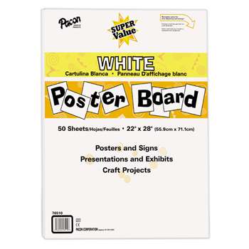 Super Value Poster Board All White By Pacon