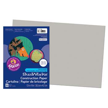 Construction Paper Gray 12X18 By Pacon
