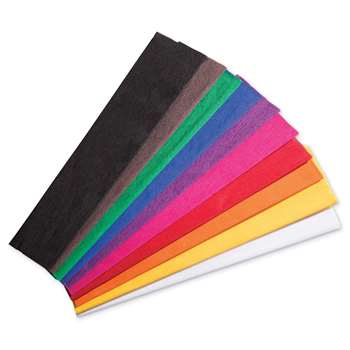 10 Color Asst Crepe Paper Creativity Street, PACAC10250