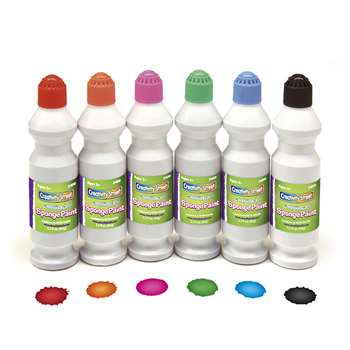 Paint Sponge Markers 6 Asst Colors, PACAC2400