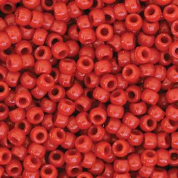 Pony Beads Red 1000 Pieces, PACAC355206