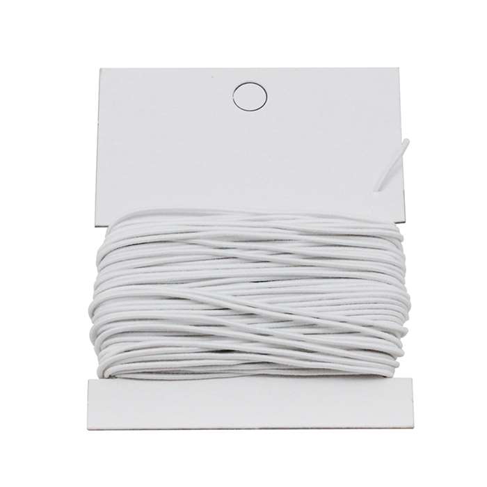 White Elastic Cord 12Mmx25 Yards, PACAC3710