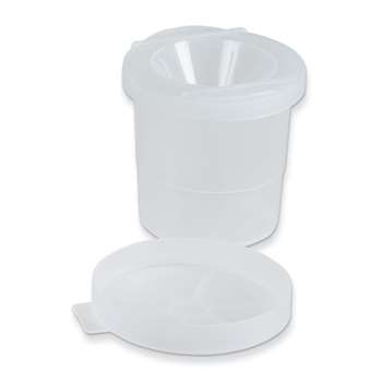 No Spill Paint Cups Translucent Lid 3&quot; 10 Cups, PACAC5101