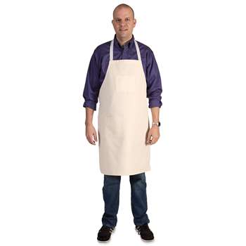 Full Length Adult Cotton Apron Tan, PACAC5237