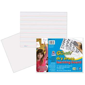 Gowrite Dry Erase Learning Boards Non Adhesive 8-1/4X11 30Pk By Pacon