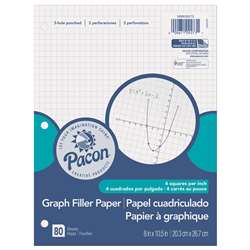 Graph Paper 1/4&quot; Grid Ruling, PACMMK09273