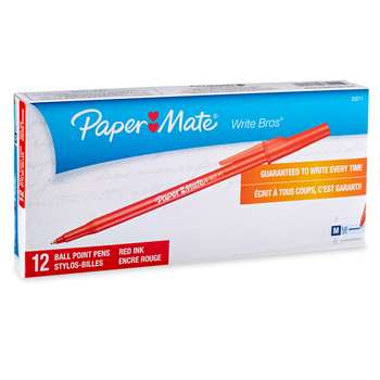 Papermate Ballpoint Pen Medium 12Pk Point Red By Newell