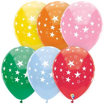 12&quot; Stars All Over Balloons 8 Pack, PBN57379