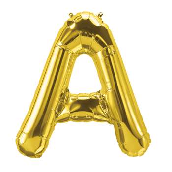 16&quot; Foil Balloon Gold Letter A, PBN59434