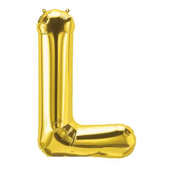 16&quot; Foil Balloon Gold Letter L, PBN59518