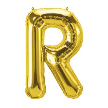 16&quot; Foil Balloon Gold Letter R, PBN59530