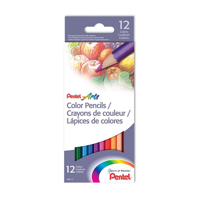 Pentel Color Pencils 12 Count By Pentel Of America