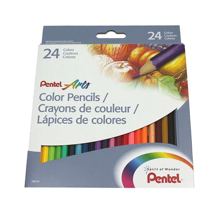 Pentel Color Pencils 24 Count By Pentel Of America