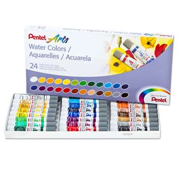 24 Color Pentel Arts Watercolor Set, PENWFRS24