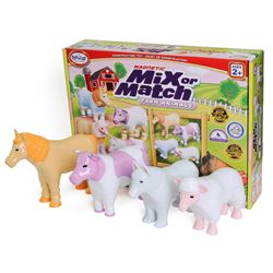 PASTEL FARM ANIMAL MAGNET MIX MATCH - PPY62002