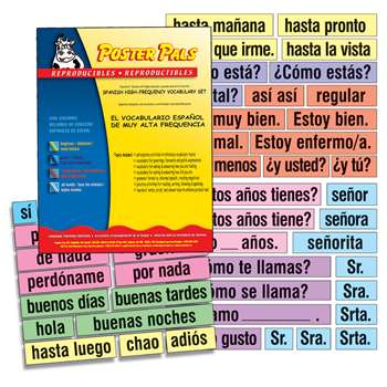 High-Freq Vocab Card Set Spanish, PSZP245R