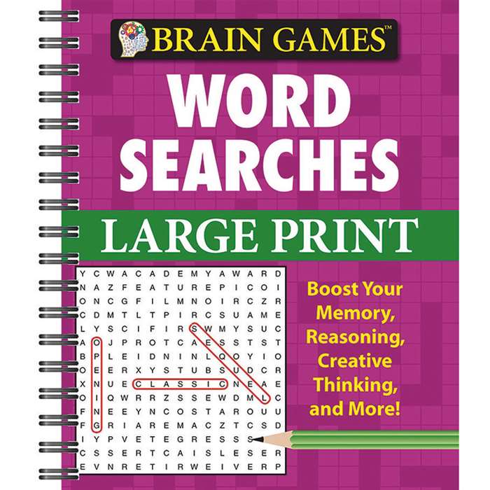 Brain Games Large Print Word Searches By Publications International Ltd