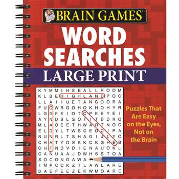 Brain Games Large Print Word Searches By Publications International Ltd