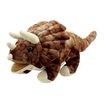 Baby Dinos Puppets Triceratops Brwn, PUC002903