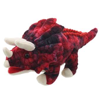 Baby Dinos Puppets Triceratops-Red, PUC002907