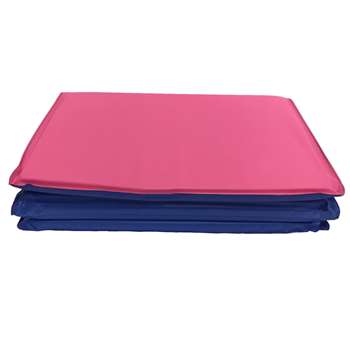 Toddler Kindermat Blue/Pink Without Pillow Section By Peerless Plastics