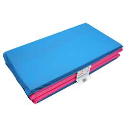 Toddler Kindermat Blue/Pink With Pillow Section By Peerless Plastics