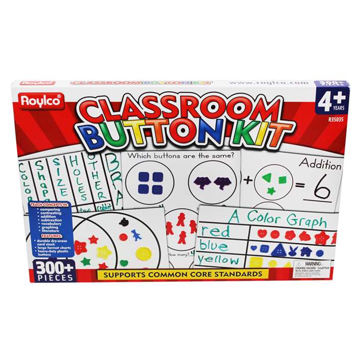 Classroom Button Kit By Roylco