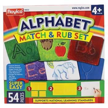Shop Alphabet Match & Rub Set - R-48232 By Roylco