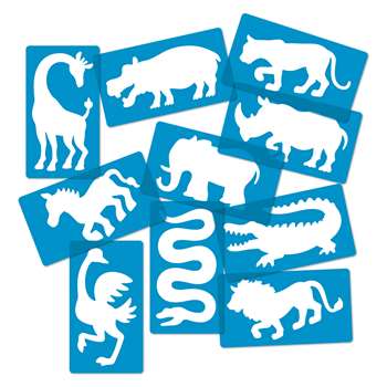 Safari Animal Stencils, R-58631