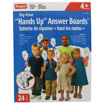 Hands Up Dry Erase Answer Boards By Roylco