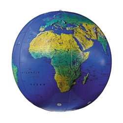 Inflatable Topographical Globe 12In By Replogle Globes