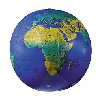 Inflatable Topographical Globe 12In By Replogle Globes