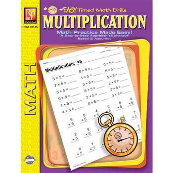 Multiplication Easy Timed Math Drills By Remedia Publications