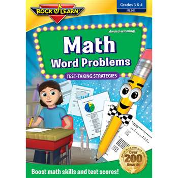 Math Word Problems Test Taking Strategies Dvd Gr 3-4 By Rock N Learn