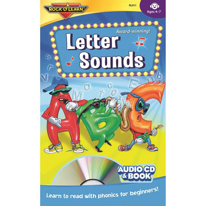 Letter Sounds Cd + Book By Rock N Learn