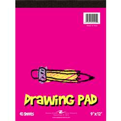 Kids Drawing Pad 9X12 40 Sheets, ROA52505
