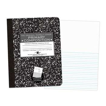 Marble Composition Book Picture Story Ruled, ROA97228