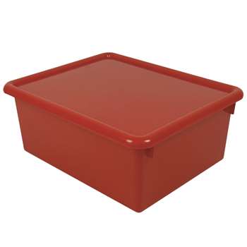 Stowaway Red Letter Box With Lid 13 X 10-1/2 X 5 By Romanoff Products