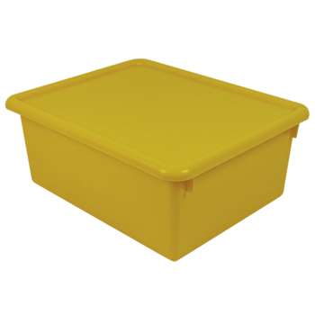 Stowaway Yellow Letter Box With Lid 13 X 10-1/2 X 5 By Romanoff Products