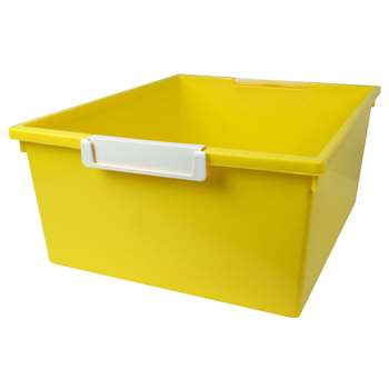 12Qt Yellow Tray W Label Hold Tattle, ROM53603