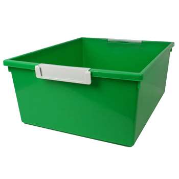 12Qt Green Tattle Tray W Label Hold, ROM53605